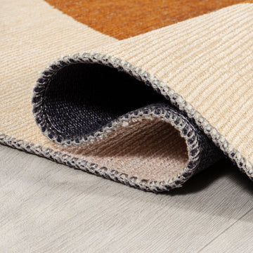 Cirkel Minimalist Geometric Dot Machine-washable Area Rug